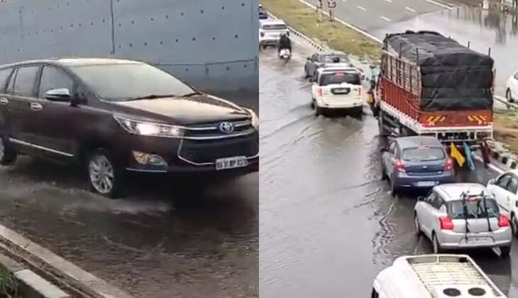 Bengaluru- Mysuru expressway under water due to heavy rain