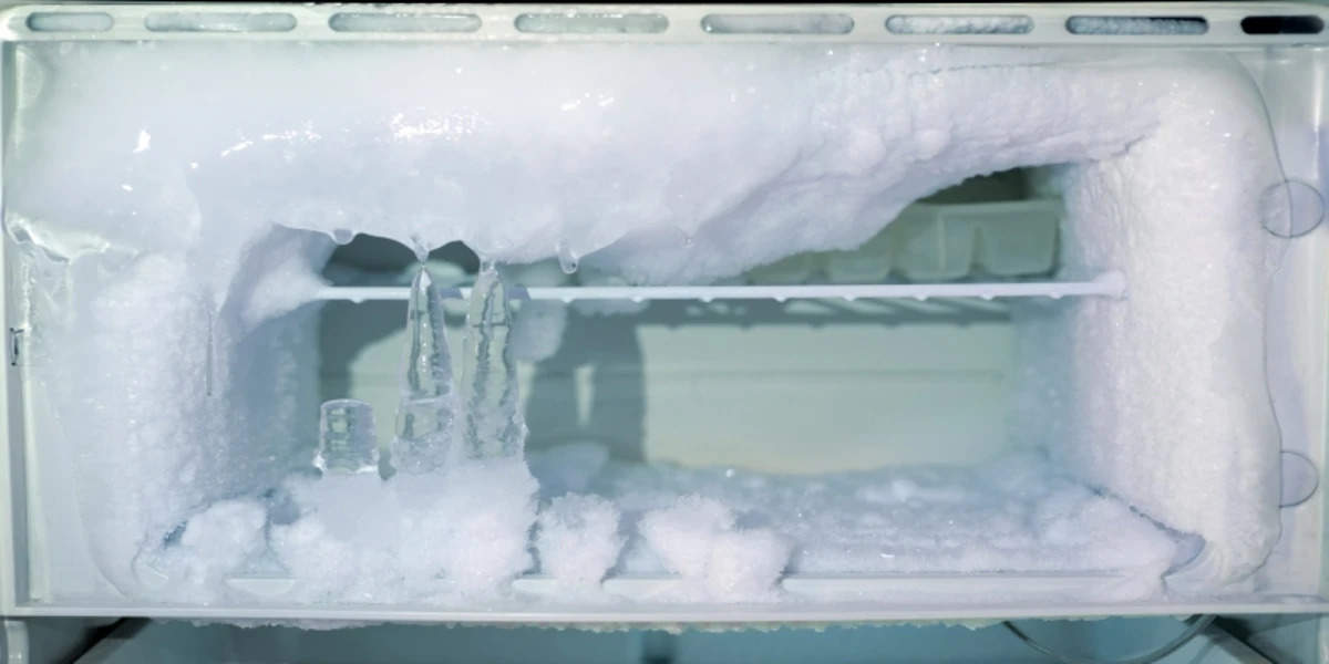 Ice at freezer