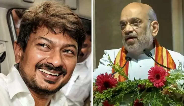 Amit sha and udayanudhi