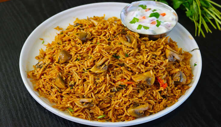 mashroom biriyani