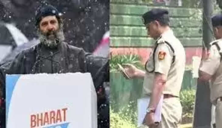 Delhi police in Rahul Gandhi's house for more than two hours notice