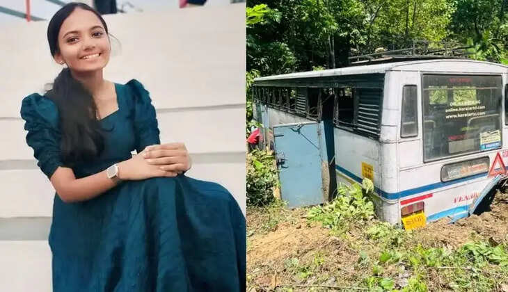 ksrtc-bus-falls-into-ditch, girl died